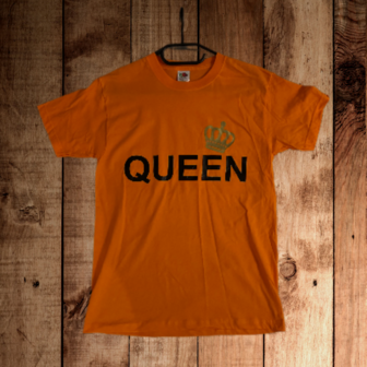 T-Shirt Oranje Queen